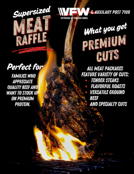 Beef Raffle Ticket - Pearland VFW & Auxiliary Post 7109