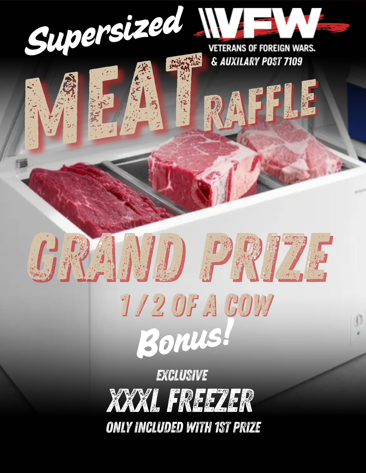 Beef Raffle Ticket - Pearland VFW & Auxiliary Post 7109